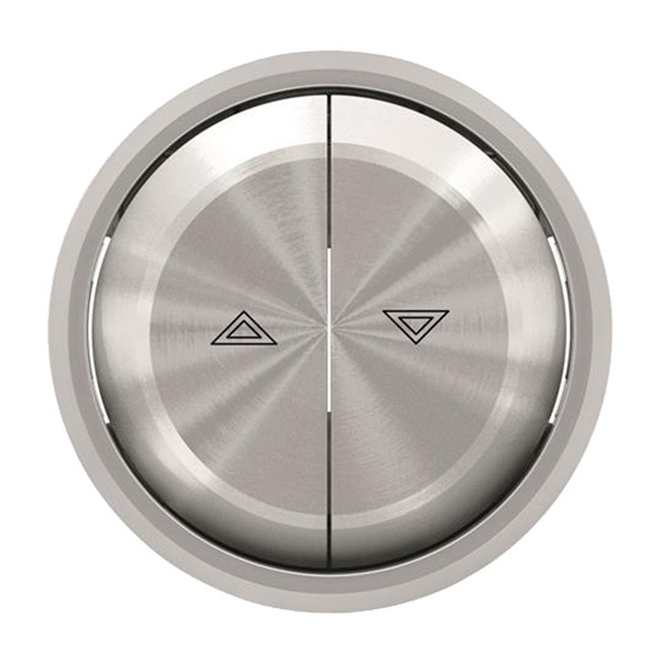 Клавиша для выключателя жалюзи 8144 и 8144.1 ABB SKY Moon, кольцо хром (8644 CR)