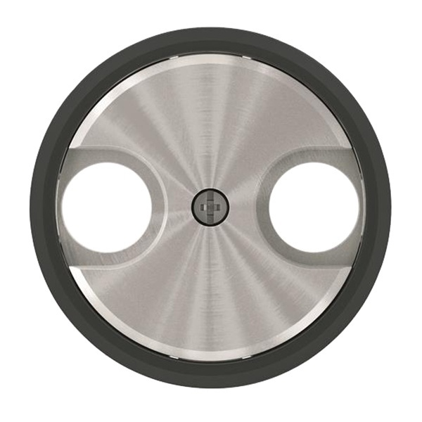 Накладка для TV-R розетки ABB SKY Moon, кольцо чёрное стекло (8650 CN)