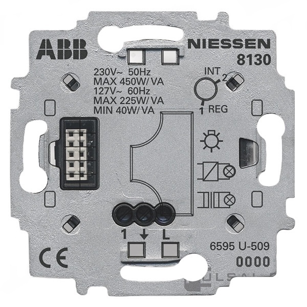 Механизм универсального клавишного светорегулятора 60 - 450 Вт ABB Niessen (8130)
