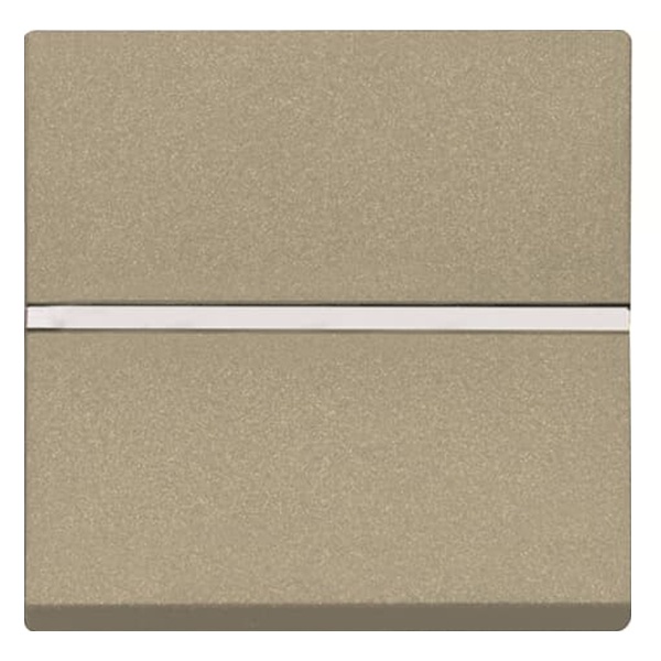 Механизм 1-клавишного 2-полюсного выключатель 2 модуля ABB Zenit, шампань (N2201.2 CV)