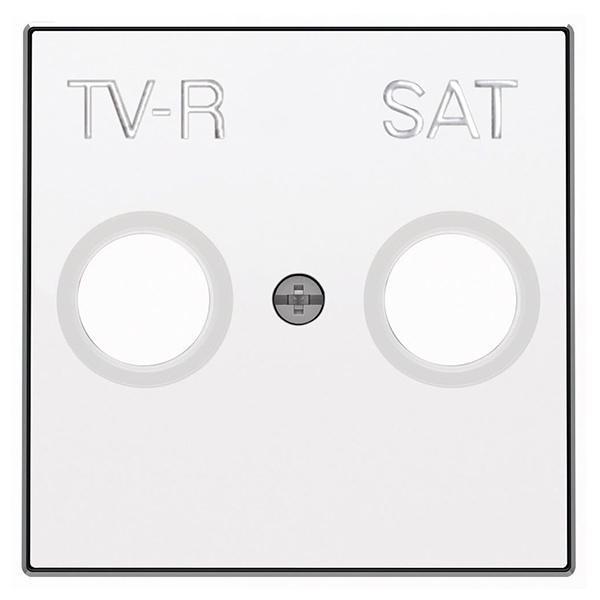 Накладка для TV-R-SAT розетки ABB Sky, альпийский белый (8550.1 BL)