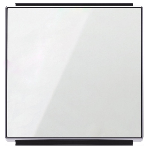 Клавиша для 1-клавишных выключателей/переключателей/кнопок ABB Sky, стекло белое (8501 CB)