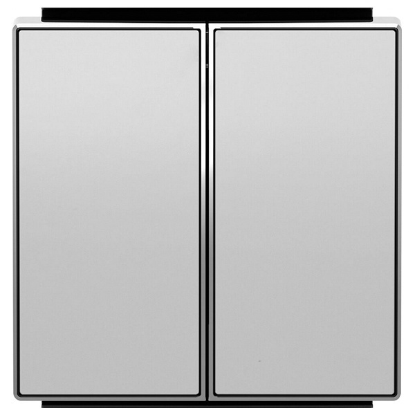 Клавиша для 2-клавишных выключателей/переключателей/кнопок ABB Sky, серебристый алюминий (8511 PL)