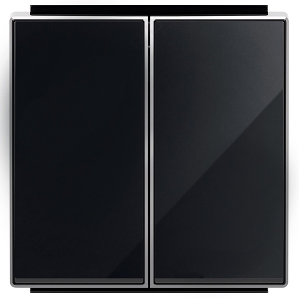 Клавиша для 2-клавишных выключателей/переключателей/кнопок ABB Sky, стекло чёрное (8511 CN)