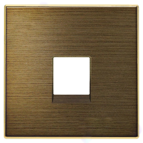 Накладка для телекоммуникационных розеток типа 8117... 8118... ABB Sky, античная латунь (8517 OE)