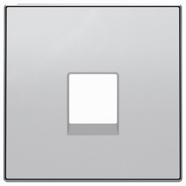 Накладка для телекоммуникационных розеток типа 8117... 8118 ABB Sky, серебристый алюминий (8517 PL)