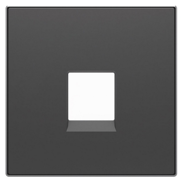 Накладка для телекоммуникационных розеток типа 8117... 8118... ABB Sky, черный бархат (8517 NS)