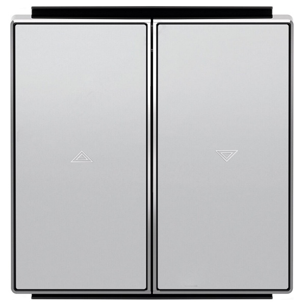 Клавиша для механизма выключателя жалюзи 8144 и 8144.1 ABB Sky, серебристый алюминий (8544 PL)