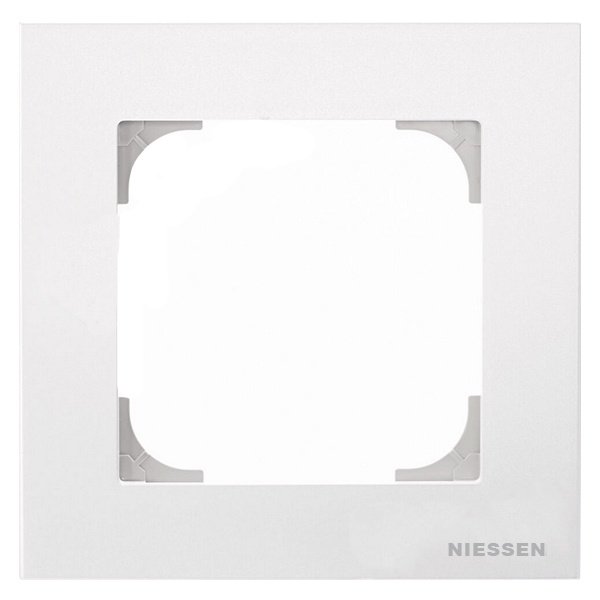 Рамка ABB Sky 1 пост, альпийский белый (8571 BL)