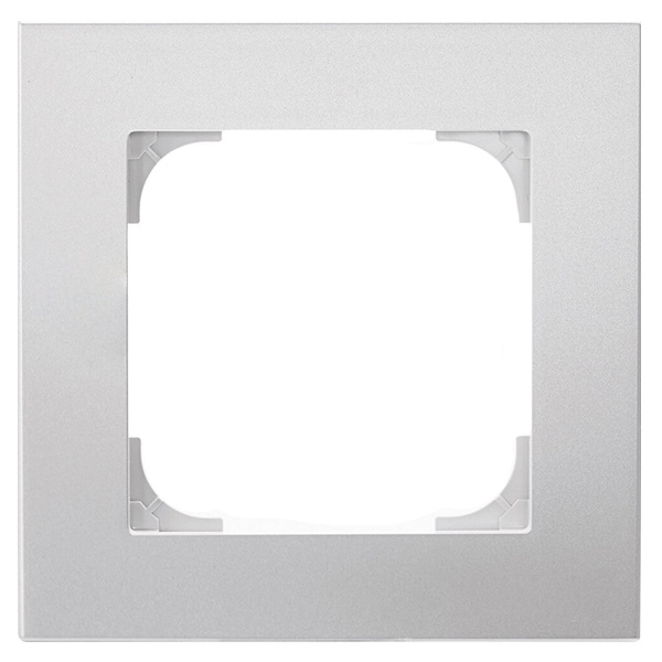 Рамка ABB Sky 1 пост, серебристый алюминий (8571 PL)