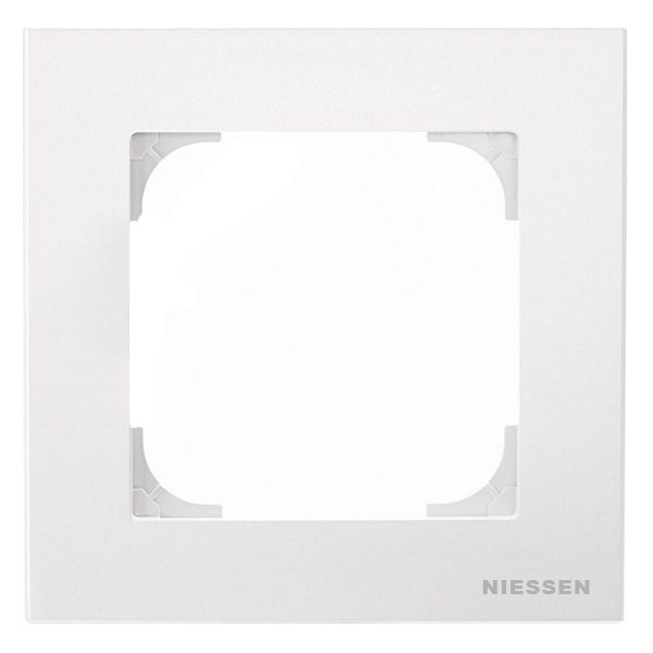 Рамка ABB Sky 1 пост, базовая альпийский белый (8571.1 BL)