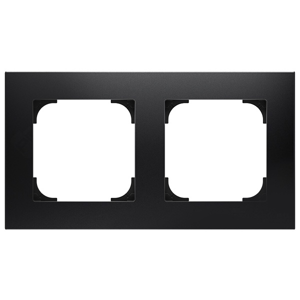 Рамка ABB Sky 2 поста, черный бархат (8572 NS)