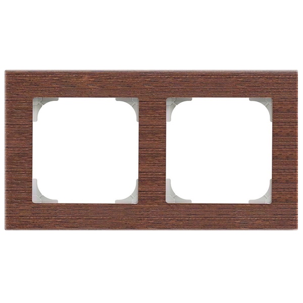 Рамка ABB Sky 2 поста, дерево венге (8572 WN)