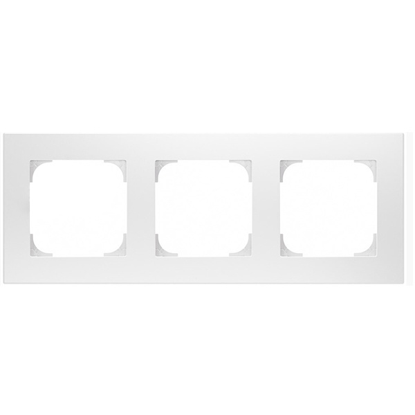 Рамка ABB Sky 3 поста, базовая альпийский белый (8573.1 BL)