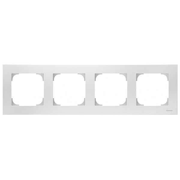 Рамка ABB Sky 4 поста, альпийский белый (8574 BL)
