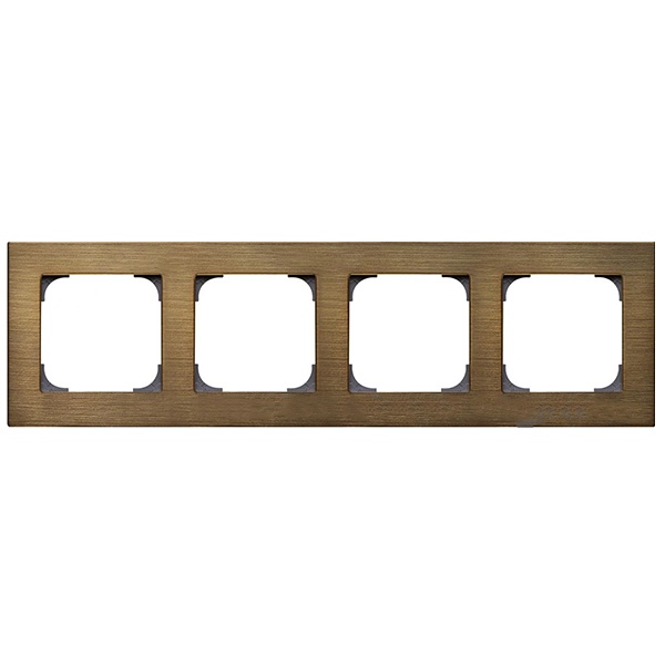Рамка ABB Sky 4 поста, античная латунь (8574 OE)
