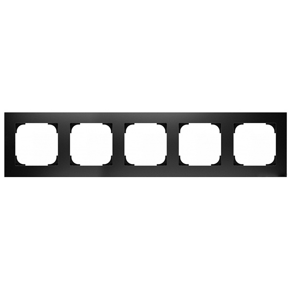 Рамка ABB Sky 5 постов, черный бархат (8575 NS)