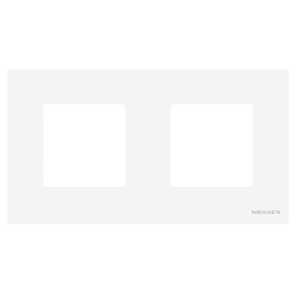 Рамка 2-постовая серия Zenit, базовая альпийский белый (N2272.1 BL)