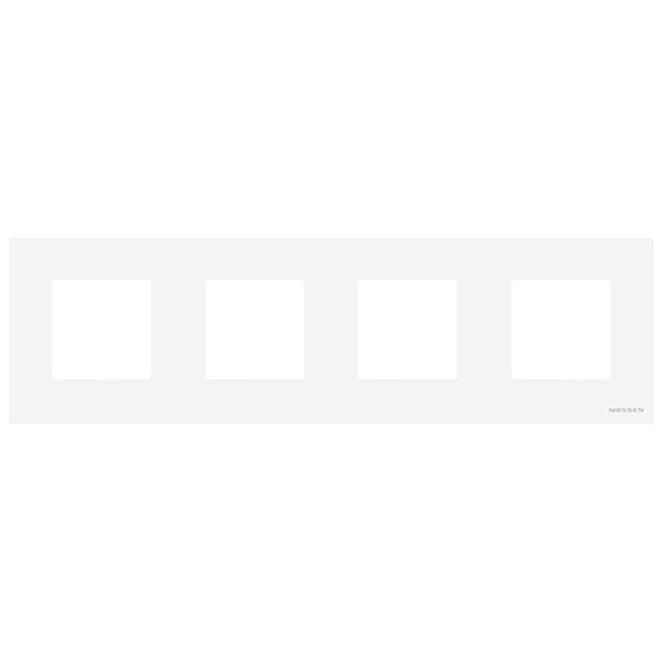 Рамка 4-постовая серия Zenit, базовая альпийский белый (N2274.1 BL)