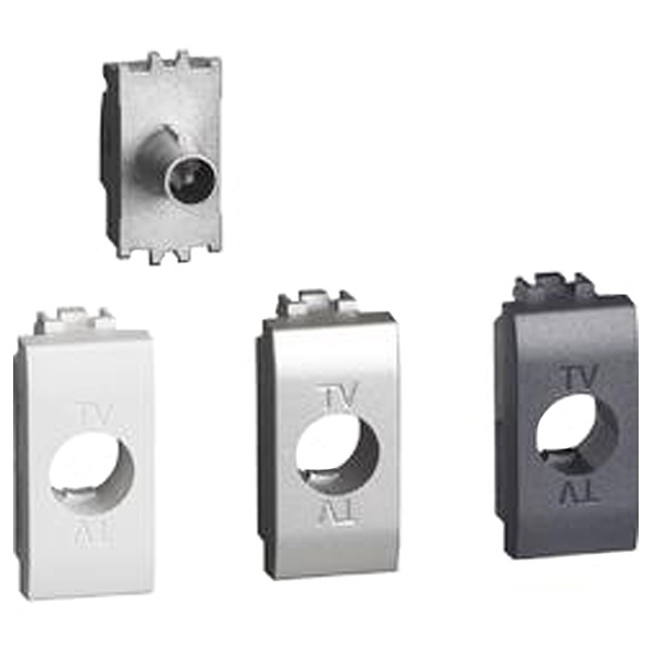 Розетка оконечная TV 10дБ штыревой разъем 9,5 мм Livingligh 1 м c комплектом лицевых панелей