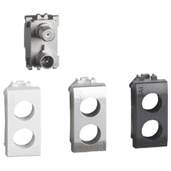 Розетка TV-SAT для схемы Звезда экранированная 1 м Livinglight c комплектом лицевых панелей