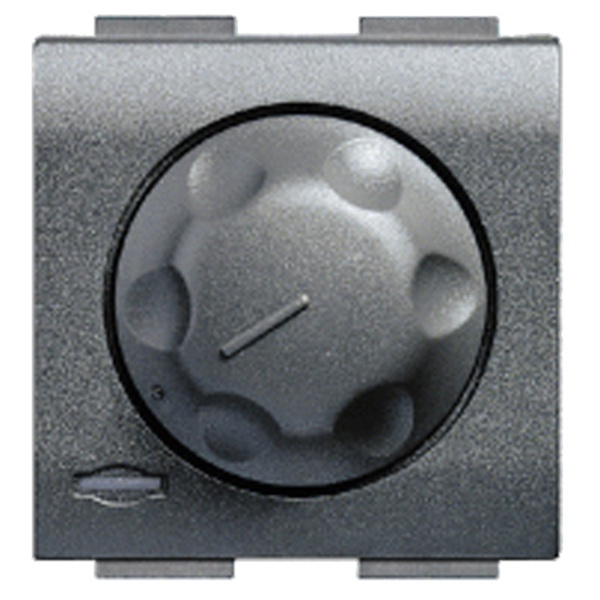 Светорегулятор поворотный 1000Вт активная нагрузка 2 модуль LivingLight Антрацит