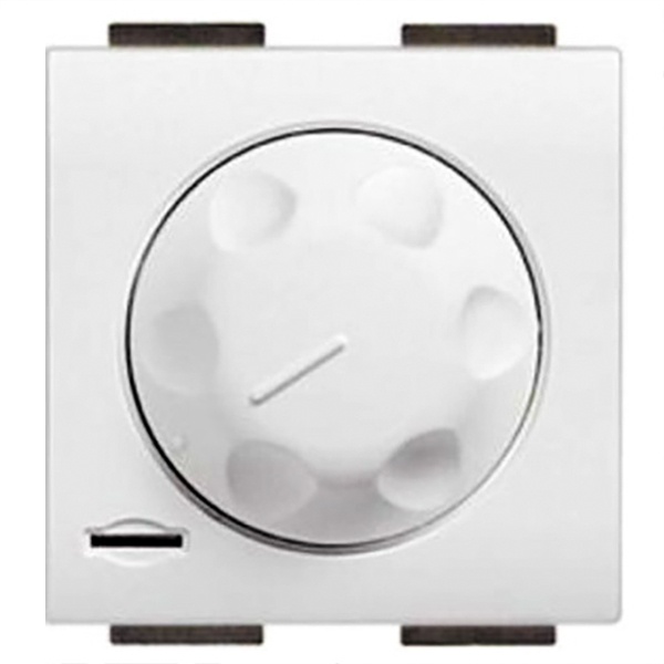 Светорегулятор поворотный 1000Вт активная нагрузка 2 модуль LivingLight Белый