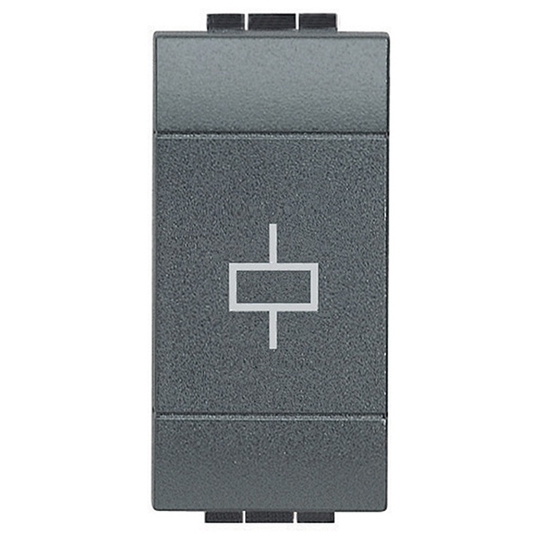 Моностабильное реле с NO/NC контактами 250В 10А/4А 1 модуль LivingLight Антрацит