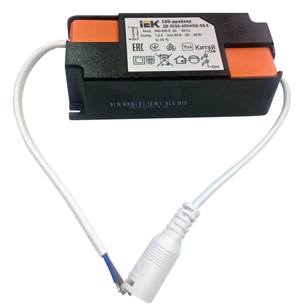 LED-драйвер ИЭК тип ДВ SESA-ADH40W-SN Е, для LED светильников ДВО 6574 40Вт