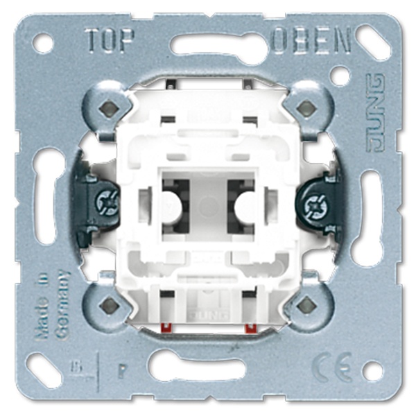 Выключатель Jung кнопочный 1-клавишный 2-х полюсный 10а механизм