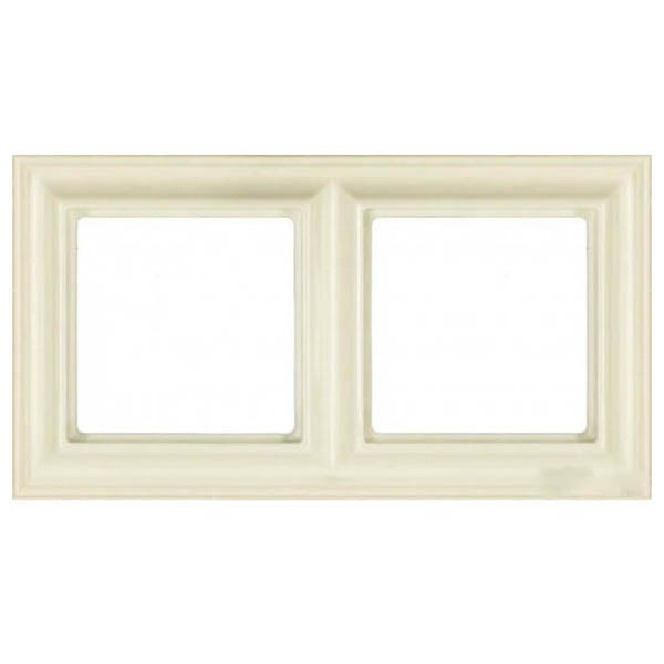 Рамка 2-ая Jung ECO Profi для вертикальной и горизонтальной установки Deco Слоновая кость (бежевый)