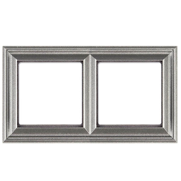 Рамка 2-ая Jung ECO Profi для вертикальной и горизонтальной установки Deco Алюминий