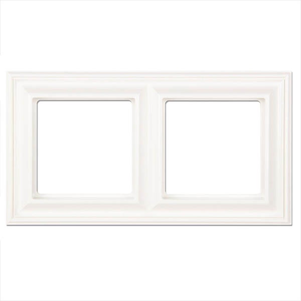 Рамка 2-ая Jung ECO Profi для вертикальной и горизонтальной установки Deco Белый