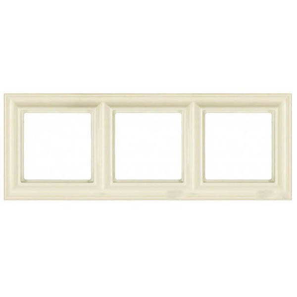 Рамка 3-ая Jung ECO Profi для вертикальной и горизонтальной установки Deco Слоновая кость (бежевый)