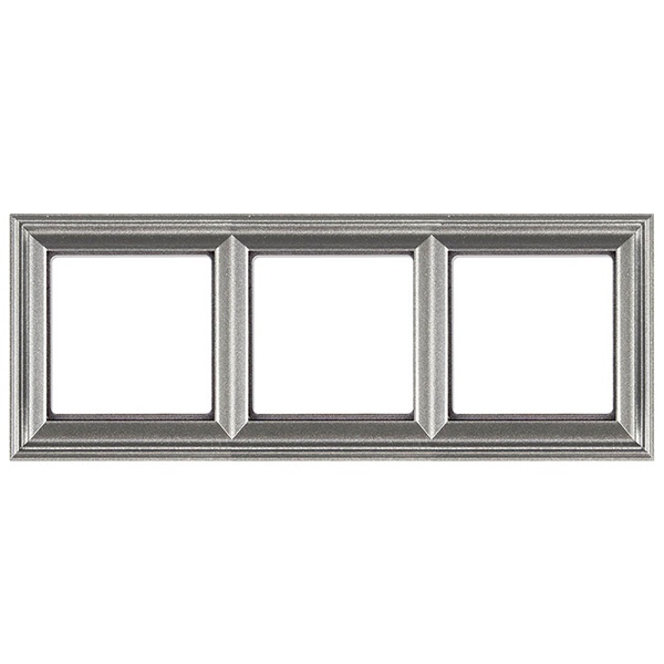 Рамка 3-ая Jung ECO Profi для вертикальной и горизонтальной установки Deco Алюминий