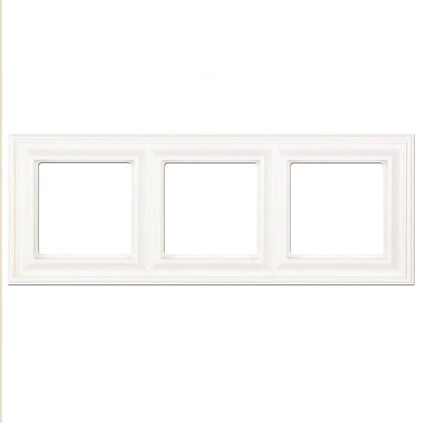Рамка 3-ая Jung ECO Profi для вертикальной и горизонтальной установки Deco Белый