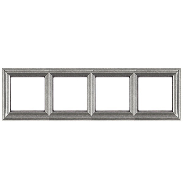 Рамка 4-ая Jung ECO Profi для вертикальной и горизонтальной установки Deco Алюминий