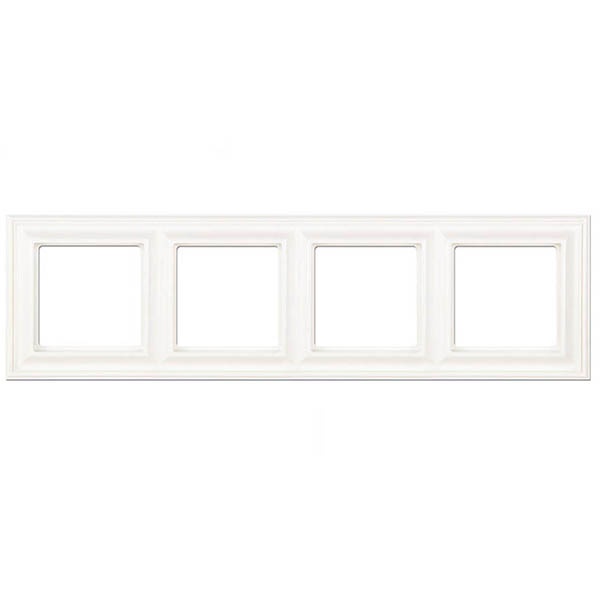 Рамка 4-ая Jung ECO Profi для вертикальной и горизонтальной установки Deco Белый