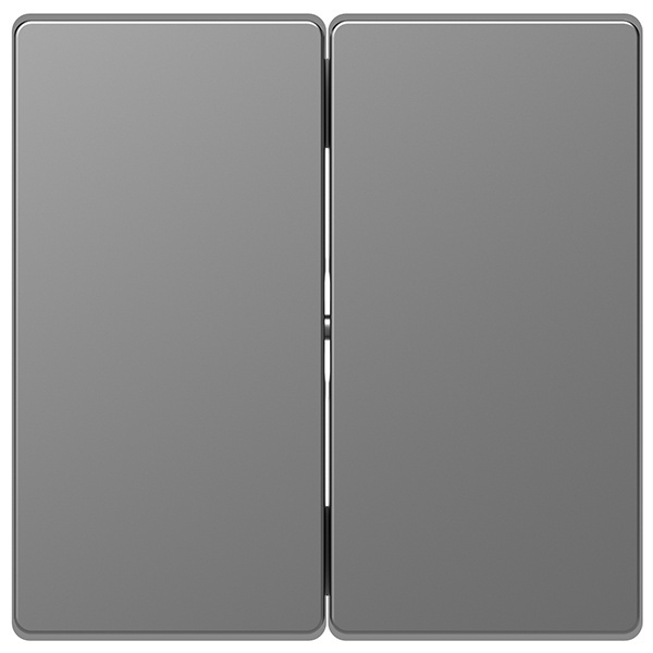 Клавиша 2-ная Merten D-Life, нержавеющая сталь