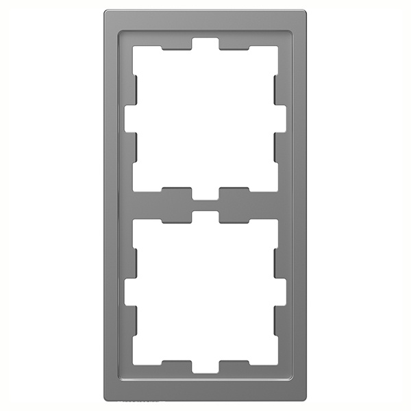 Рамка 2-ая Merten D-Life, нержавеющая сталь