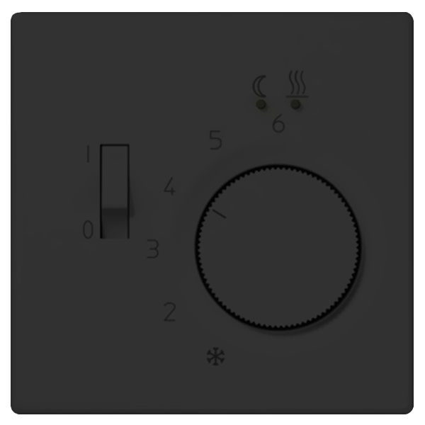 Крышка для регулятора подогрева пола Jung LS FTR231U Антрацит