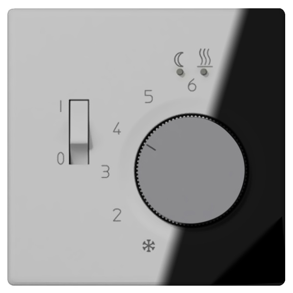 Крышка для регулятора подогрева пола Jung LS Хром