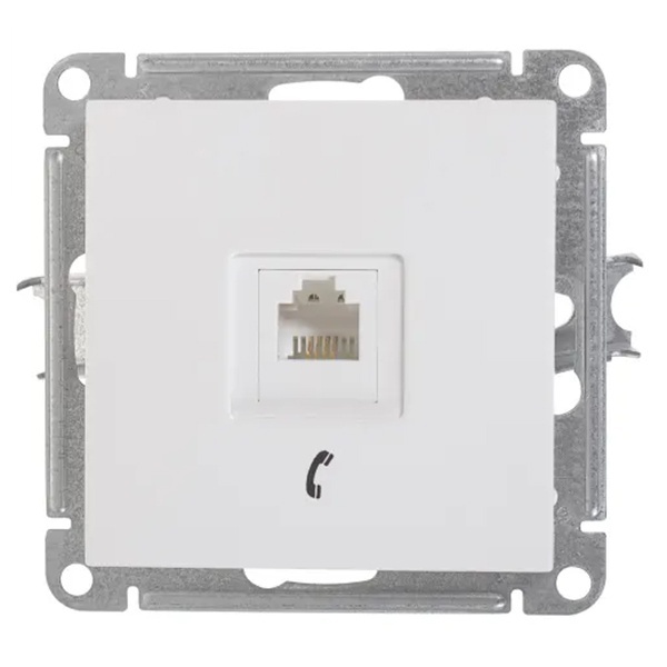 Розетка телефонная SE W59 RJ11 механизм, белый