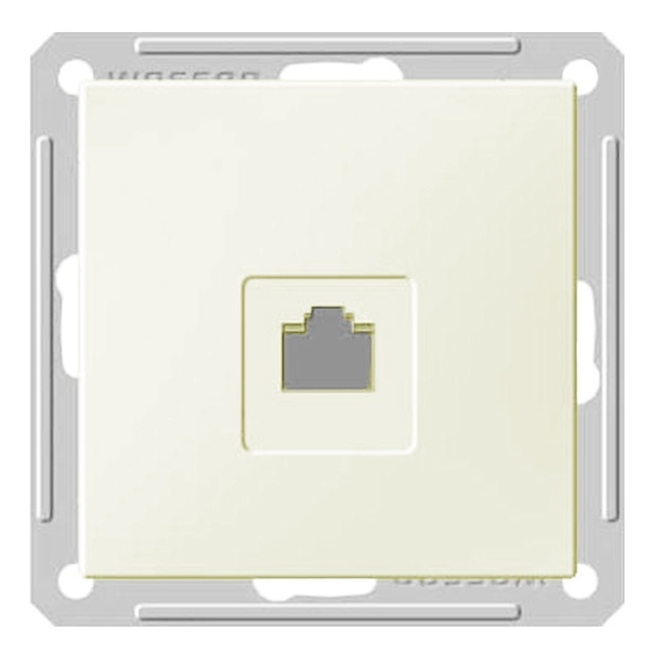 Розетка компьютерная SE W59 RJ45 кат.5E механизм, слоновая кость (бежевый)