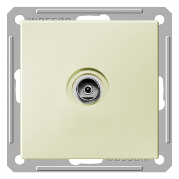 Розетка TV SE W59 простая механизм, слоновая кость (бежевый)