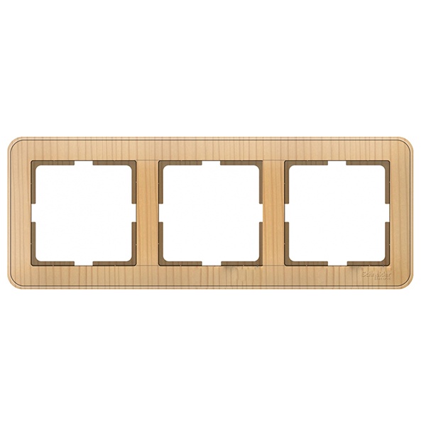 Рамка 3 поста SE W59, сосна