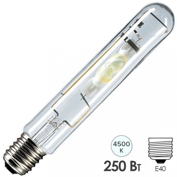 Лампа металлогалогенная газоразрядная Philips HPI-T Plus 250W/645 4500K E40 (ДРИ) (МГЛ)