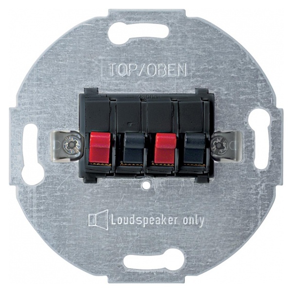 Розетка акустическая 2 местная Merten механизм антрацит