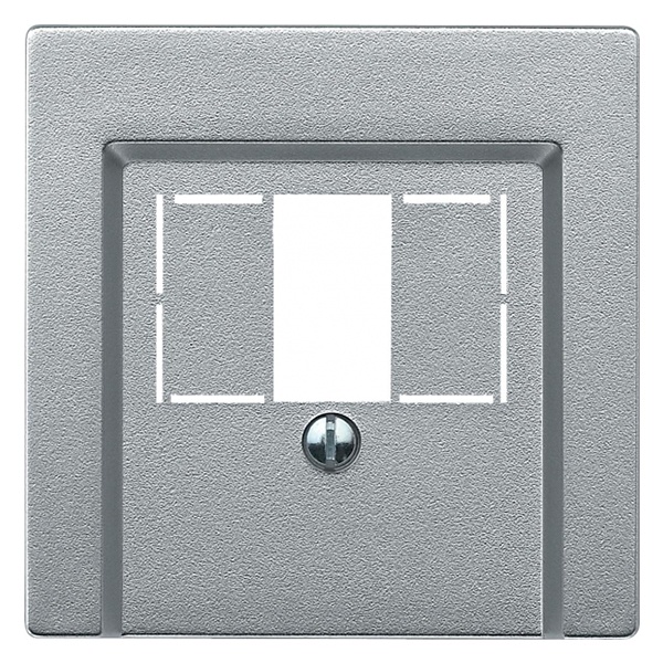 Накладка USB зарядки и акустических розеток System M Merten алюминий