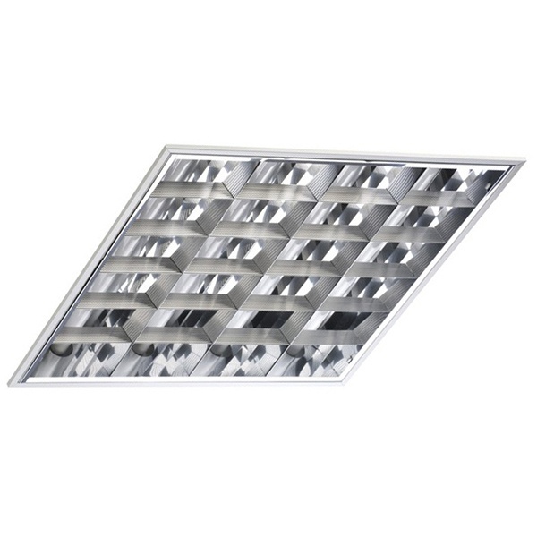 Встраиваемый светильник Технолюкс TLC414 4х14 Вт ЭПРА, 595х595, зеркальный классический растровый